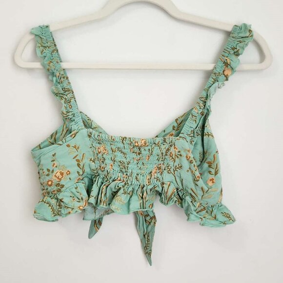 Spell Gypsy  Maisie Vintage Turquoise Top High low Skirt Set Size Small b101E - Picture 9 of 12